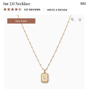 Uncommon James Sur 2.0 Initial “L” Pendant Necklace!